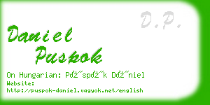 daniel puspok business card
